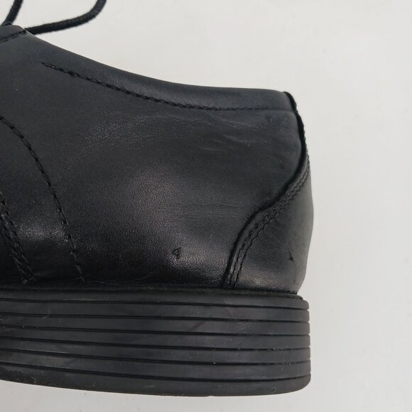 Clarks Whiddon Black Leather Oxford Shoes Size 11.5 Comfort Fit Cap Toe 15770 - Picture 12 of 12